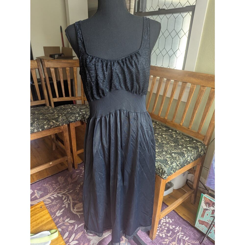 Black Lace Slip Dress